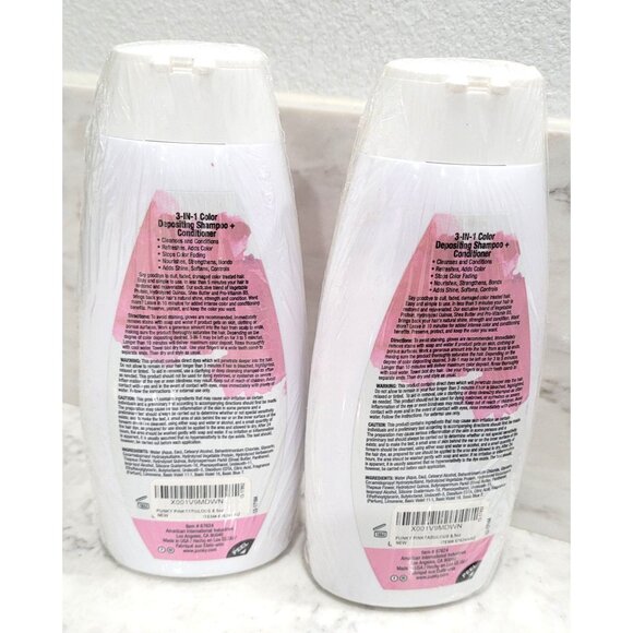 Punky Colour Pinktabulous 3-In-1 Color Depositing Shampoo & Conditioner 2 each - Picture 2 of 4
